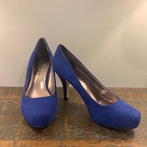 Blue Suede Heels